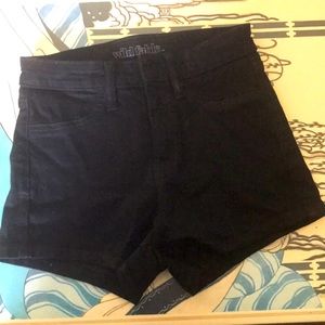 EUC Wild Fable black high waisted shorts 2/26R